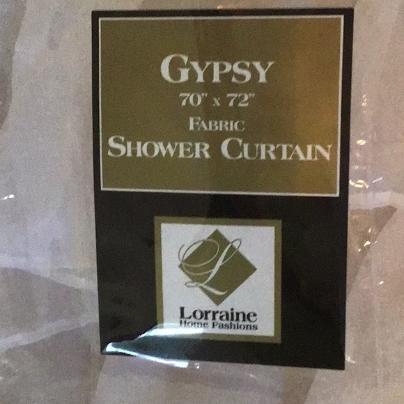 GYPSY FABRIC SHOWER CURTAIN New - Picture 5 of 5